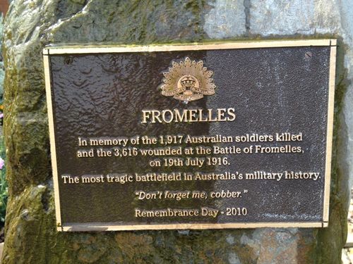 fromelles plaque