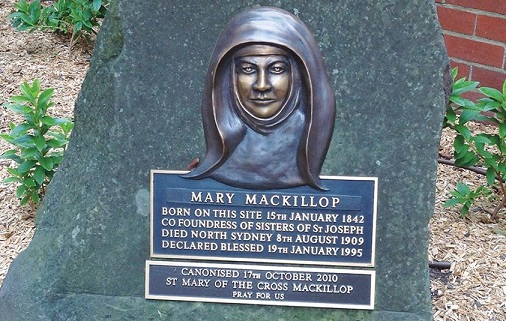 mary mackillop plaque brunswick st