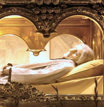 St John Vianney Cure of Ars incorruptible cropped