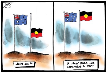 australia day cartoon flags