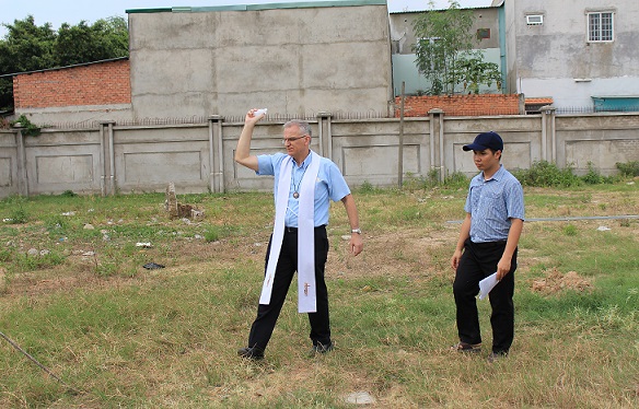 blessing land with holy water