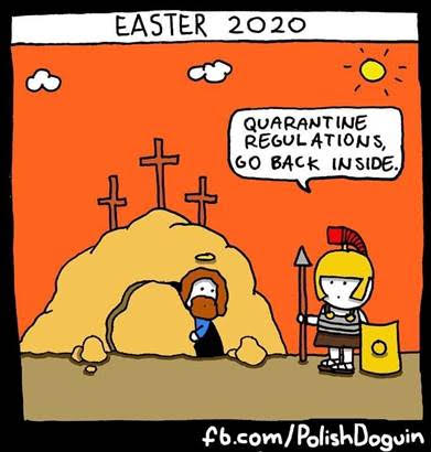 cartoon coronavirus resurrection 2020