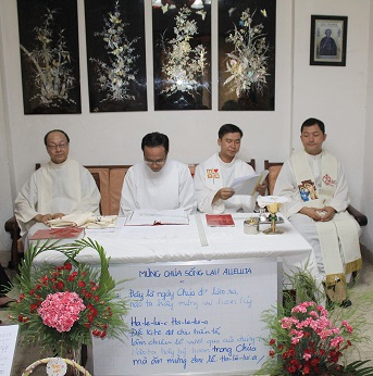 our priests before mass