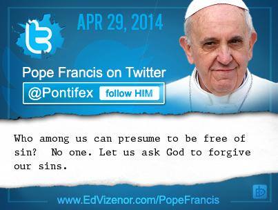 pope on twitter 1