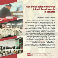 Pope Francis in Indonesia – and some MSC Connections.