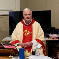 Bob Irwin MSC, anticipating his Golden Jubilee of Ordination.