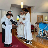 Farewell Krish, Welcome Bartha, St Therese Parish Monah-Lutana.